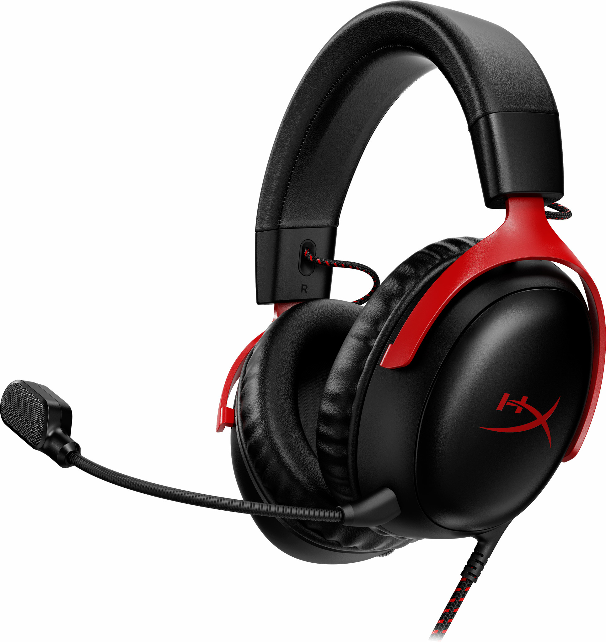 HyperX Cloud III Wired Gaming Headset - Zwart/Rood (PC