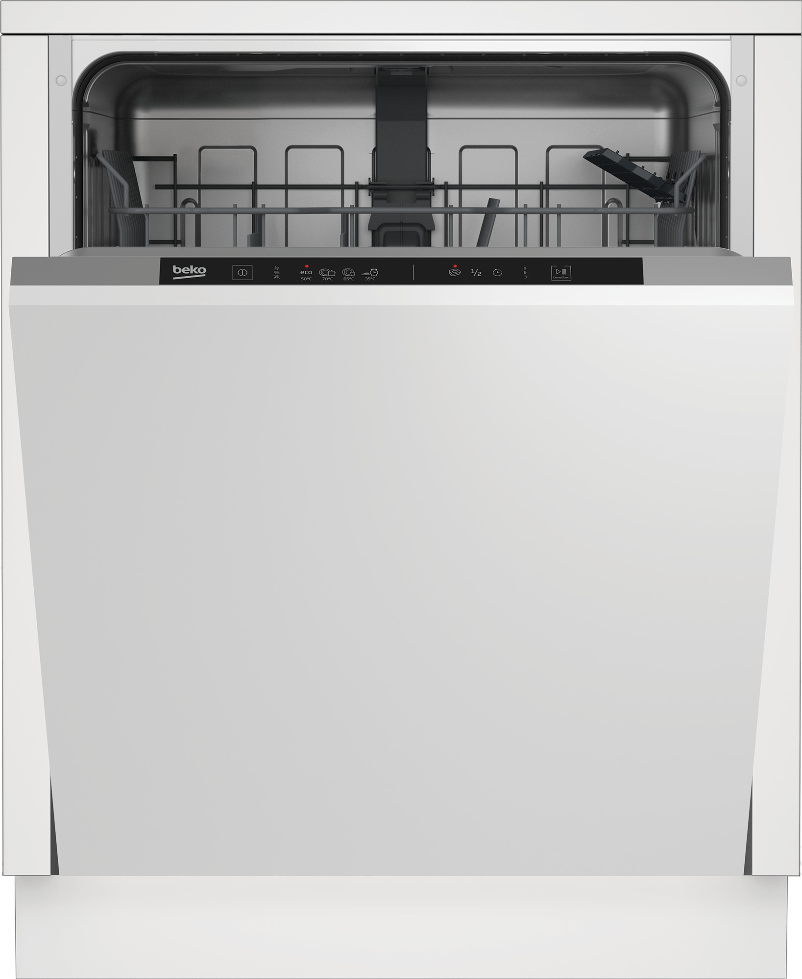 Beko DIN34320 / Inbouw / Volledig geintegreerd / Nishoogte 82 - 87 cm